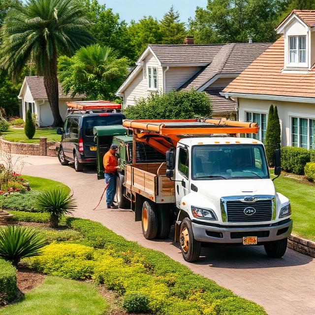 HOA entrance landscape with mature plantings in Austin
