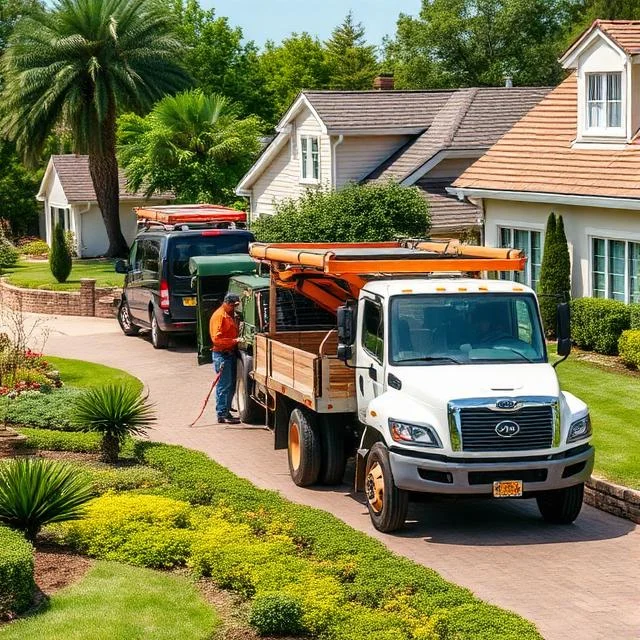 HOA entrance landscape with mature plantings in Austin