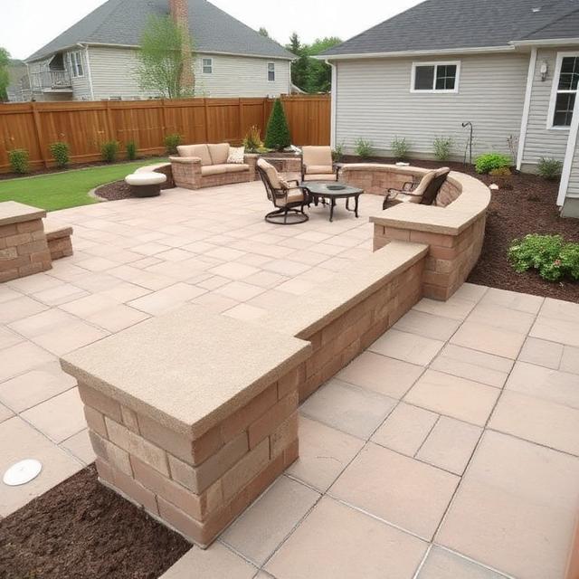 Natural flagstone walkway installation Austin