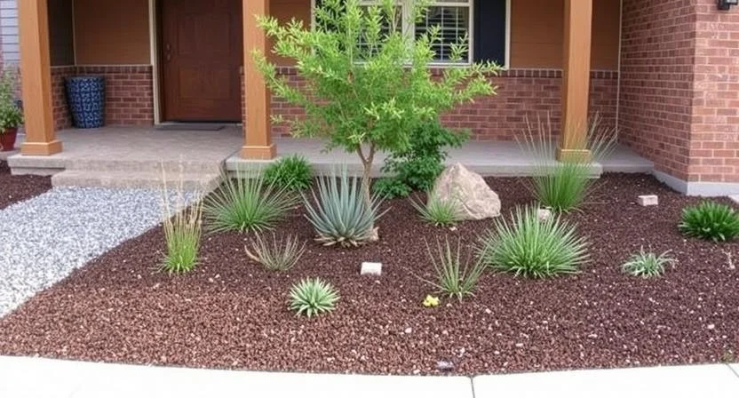 Custom hardscape patio installation in Austin Texas suburb