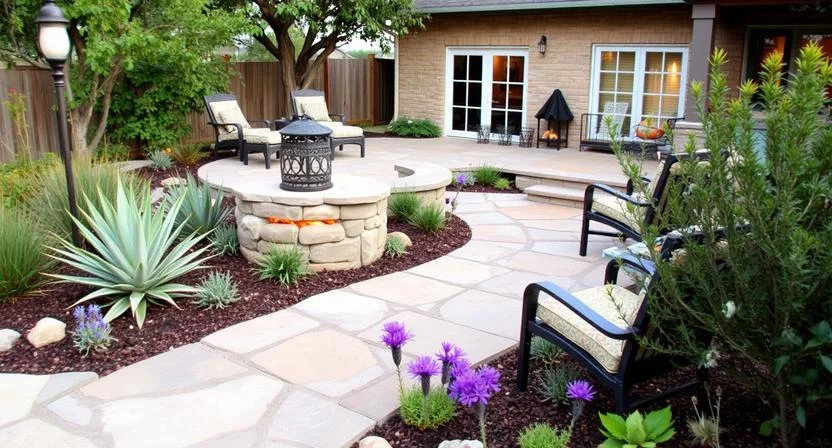 Austin Pro Landscape crew working on residential property in Travis County