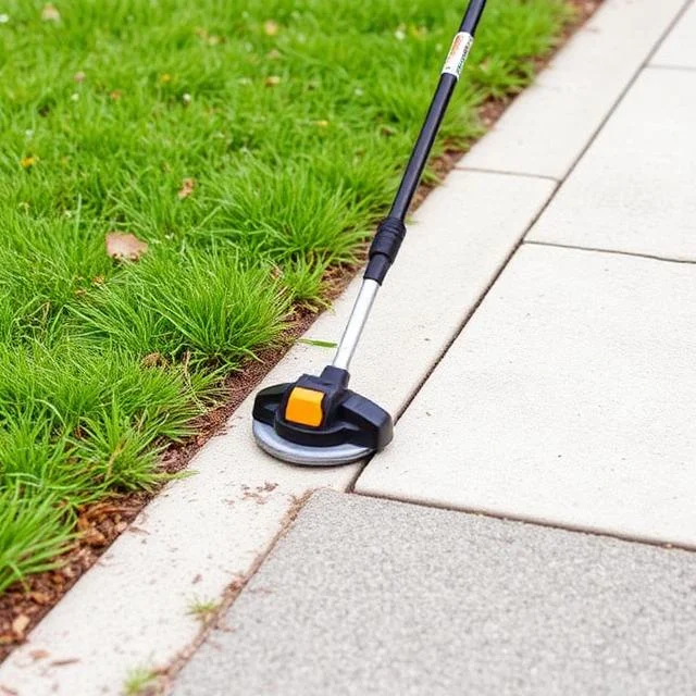 Lawn mowing crew and equipment servicing Austin neighborhood